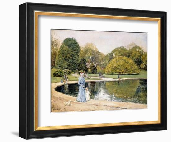 Central Park-Frederick Childe Hassam-Framed Giclee Print