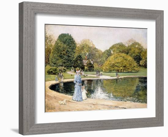 Central Park-Frederick Childe Hassam-Framed Giclee Print