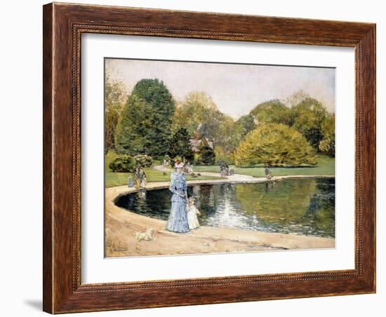 Central Park-Frederick Childe Hassam-Framed Giclee Print