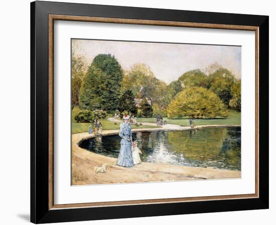 Central Park-Frederick Childe Hassam-Framed Giclee Print