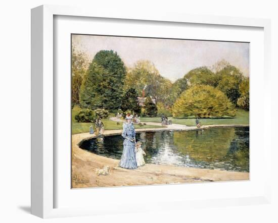 Central Park-Frederick Childe Hassam-Framed Giclee Print