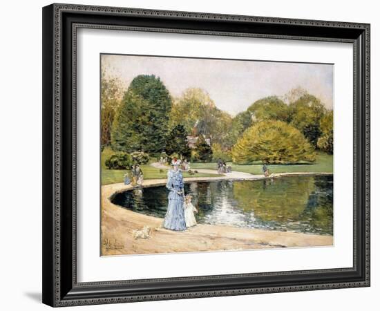 Central Park-Frederick Childe Hassam-Framed Giclee Print