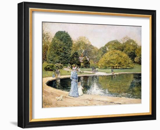 Central Park-Frederick Childe Hassam-Framed Giclee Print