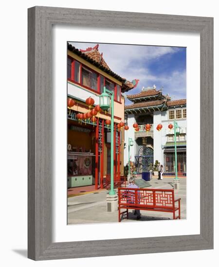 Central Plaza, Chinatown, Los Angeles, California, United States of America, North America-Richard Cummins-Framed Photographic Print