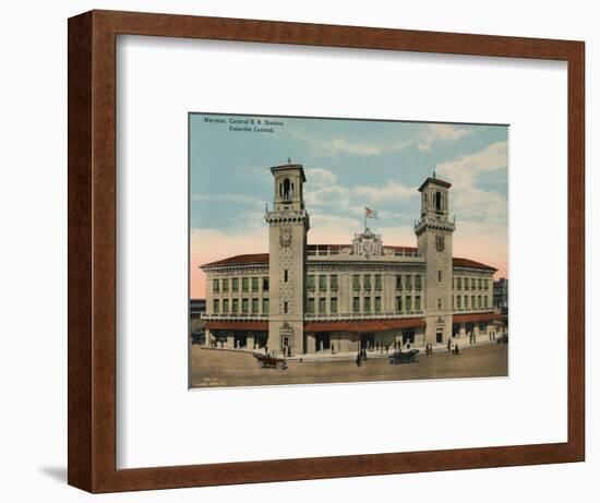 Central Railway Station, Havana, Cuba, c1920-Unknown-Framed Photographic Print