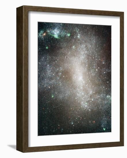 Central Region of the Barred Spiral Galaxy NGC 1313-Stocktrek Images-Framed Photographic Print