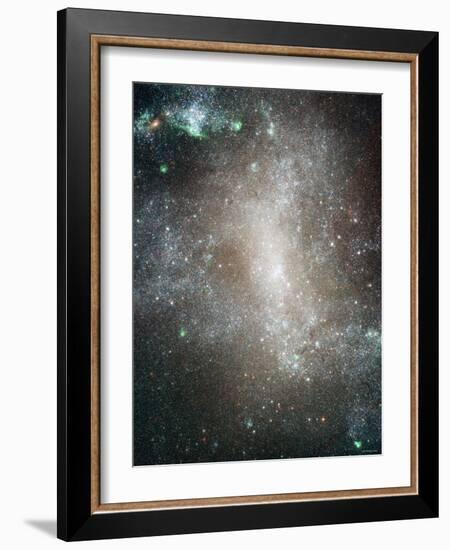 Central Region of the Barred Spiral Galaxy NGC 1313-Stocktrek Images-Framed Photographic Print