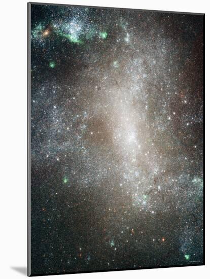 Central Region of the Barred Spiral Galaxy NGC 1313-Stocktrek Images-Mounted Photographic Print