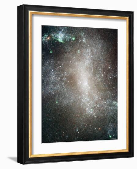 Central Region of the Barred Spiral Galaxy NGC 1313-Stocktrek Images-Framed Photographic Print
