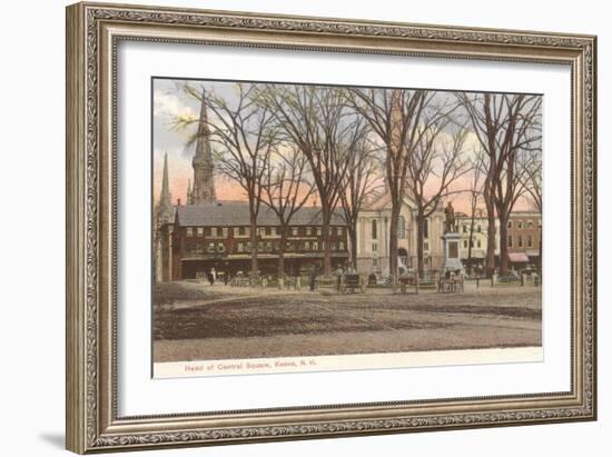 Central Square, Keene, New Hampshire-null-Framed Art Print