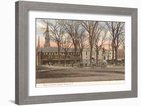 Central Square, Keene, New Hampshire-null-Framed Art Print