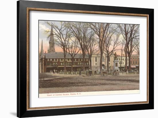 Central Square, Keene, New Hampshire-null-Framed Art Print