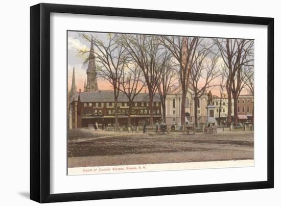 Central Square, Keene, New Hampshire-null-Framed Art Print