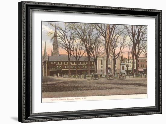 Central Square, Keene, New Hampshire-null-Framed Art Print