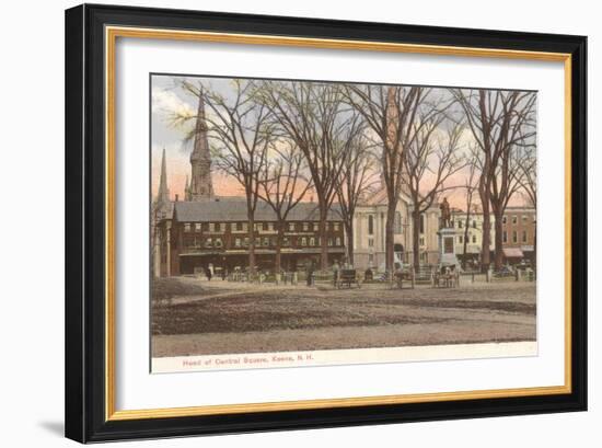 Central Square, Keene, New Hampshire-null-Framed Art Print