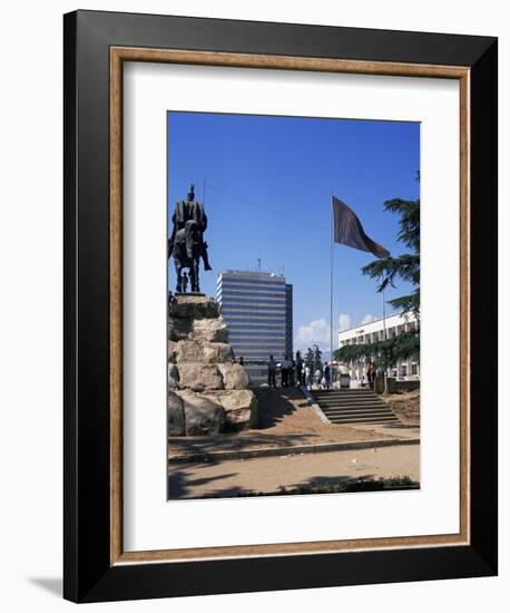 Central Square, Tirana, Albania-David Lomax-Framed Photographic Print