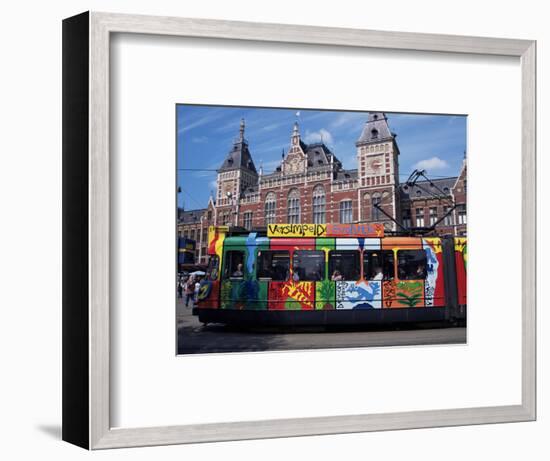 Central Station and Tram Terminus, Amsterdam, Holland-Michael Jenner-Framed Photographic Print