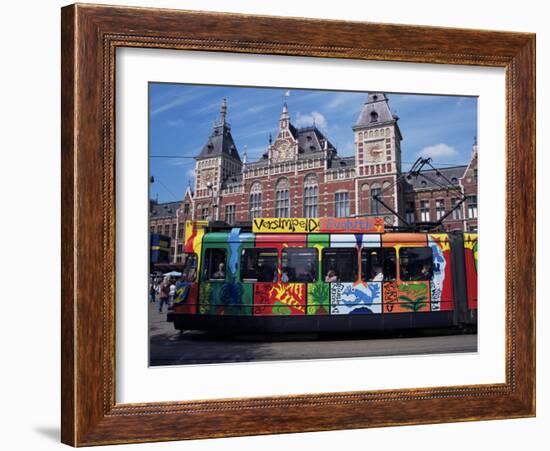 Central Station and Tram Terminus, Amsterdam, Holland-Michael Jenner-Framed Photographic Print