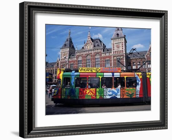 Central Station and Tram Terminus, Amsterdam, Holland-Michael Jenner-Framed Photographic Print