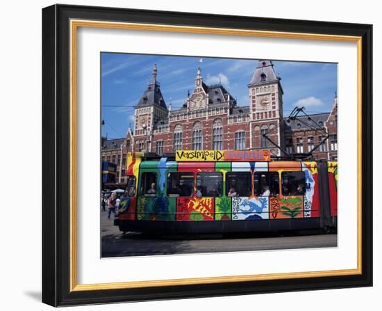 Central Station and Tram Terminus, Amsterdam, Holland-Michael Jenner-Framed Photographic Print