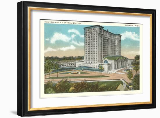 Central Station, Detroit, Michigan-null-Framed Art Print