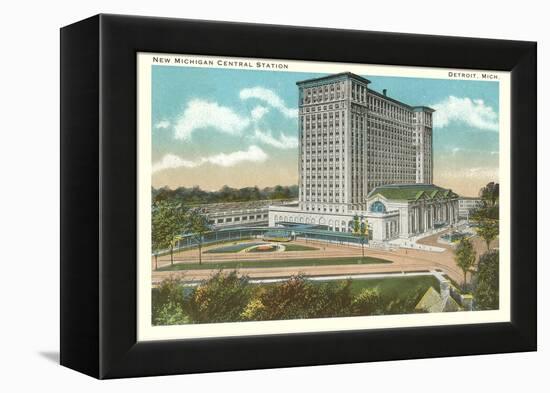 Central Station, Detroit, Michigan-null-Framed Stretched Canvas