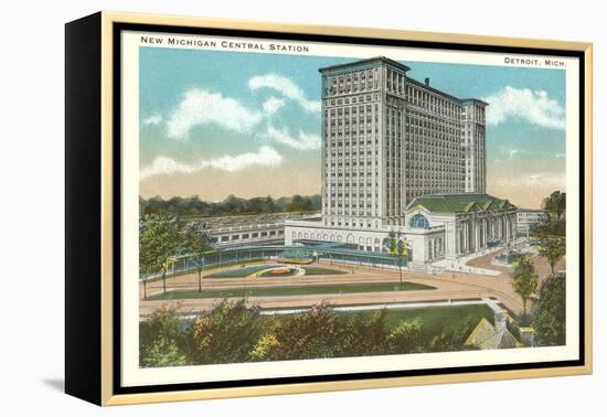Central Station, Detroit, Michigan-null-Framed Stretched Canvas