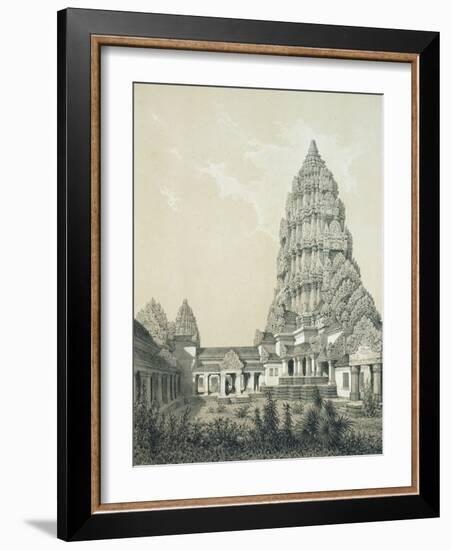 Central Tower and Superior Court of Angkor Wat, 1873-Louis Delaporte-Framed Giclee Print