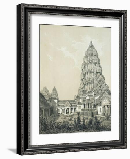 Central Tower and Superior Court of Angkor Wat, 1873-Louis Delaporte-Framed Giclee Print