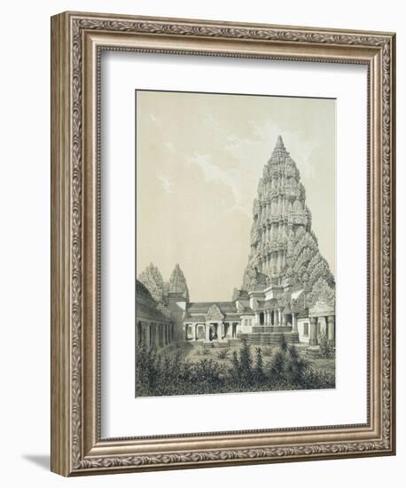 Central Tower and Superior Court of Angkor Wat, 1873-Louis Delaporte-Framed Giclee Print