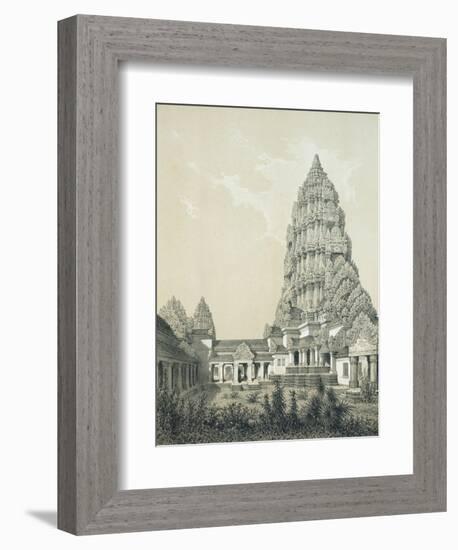 Central Tower and Superior Court of Angkor Wat, 1873-Louis Delaporte-Framed Giclee Print