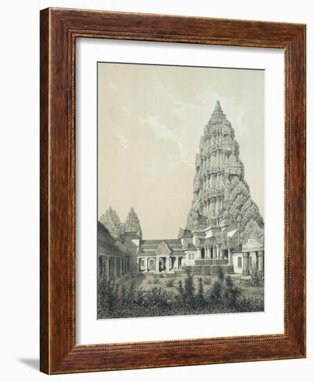 Central Tower and Superior Court of Angkor Wat, 1873-Louis Delaporte-Framed Premium Giclee Print