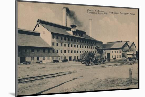 'Central Vertientes Sugar Mill, Camaguey, Cuba', c1910-Unknown-Mounted Photographic Print