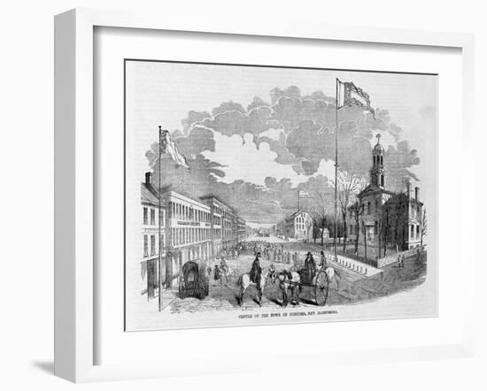 Centre of the Twon of Concord, New Hampshire.-null-Framed Giclee Print