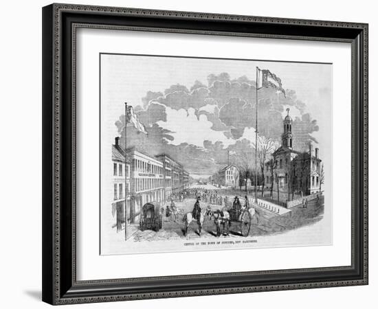 Centre of the Twon of Concord, New Hampshire.-null-Framed Giclee Print