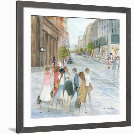 Centre ville-Hélène Léveillée-Framed Art Print