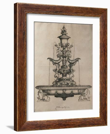 Centrepiece in the Form of a Fountain-Horace Scoppa-Framed Giclee Print