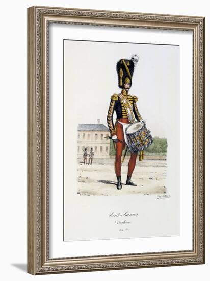 Cents-Suisses, Drummer, 1814-17-Eugene Titeux-Framed Giclee Print