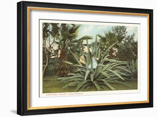 Century Plant with Little Girl Inside-null-Framed Art Print