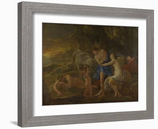 Cephalus and Aurora, C.1630-Nicolas Poussin-Framed Giclee Print