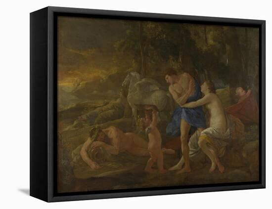 Cephalus and Aurora, C.1630-Nicolas Poussin-Framed Premier Image Canvas