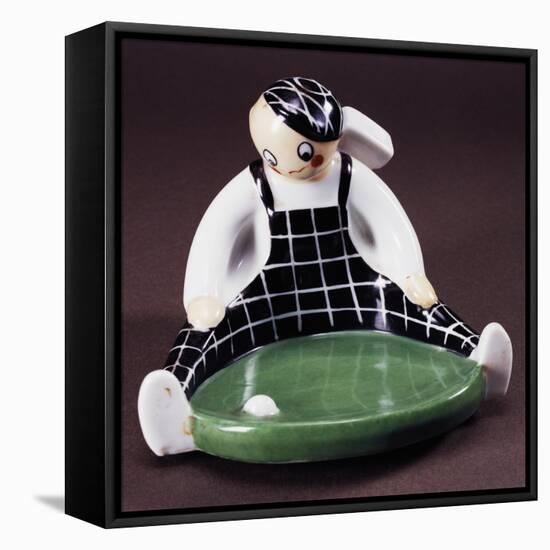 Ceramic Ashtray Decorated with Golf Player Figure, Circa 1920-Roelandt Jacobsz Savery-Framed Premier Image Canvas