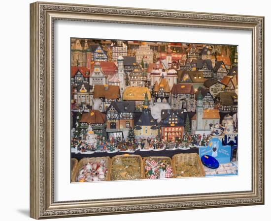Ceramic Houses, Weihnachtsmarkt (Children's Christmas Market), Nuremberg, Bavaria, Germany, Europe-Ethel Davies-Framed Photographic Print