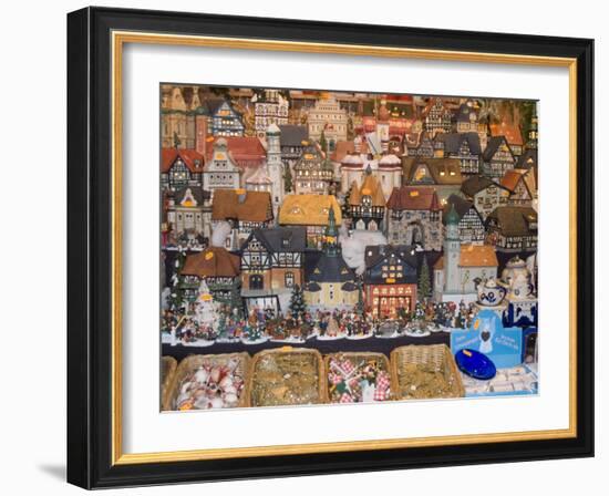 Ceramic Houses, Weihnachtsmarkt (Children's Christmas Market), Nuremberg, Bavaria, Germany, Europe-Ethel Davies-Framed Photographic Print