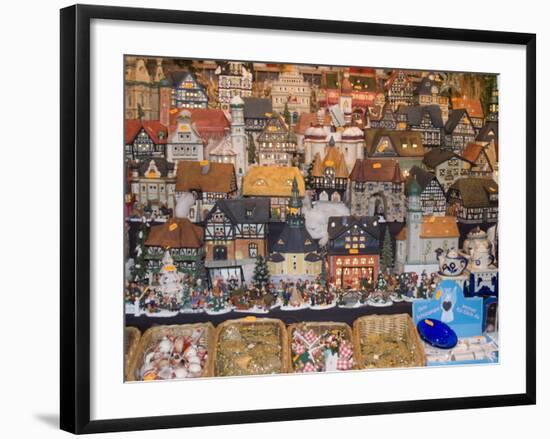 Ceramic Houses, Weihnachtsmarkt (Children's Christmas Market), Nuremberg, Bavaria, Germany, Europe-Ethel Davies-Framed Photographic Print