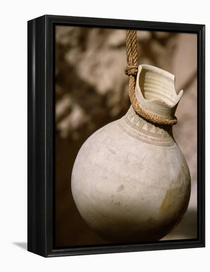 Ceramic Pot in Nizwa Fort, Oman-John Warburton-lee-Framed Premier Image Canvas