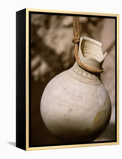 Ceramic Pot in Nizwa Fort, Oman-John Warburton-lee-Framed Premier Image Canvas