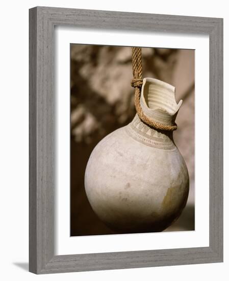 Ceramic Pot in Nizwa Fort, Oman-John Warburton-lee-Framed Photographic Print