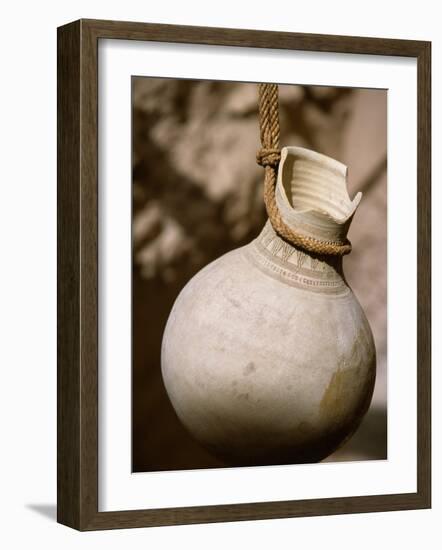 Ceramic Pot in Nizwa Fort, Oman-John Warburton-lee-Framed Photographic Print