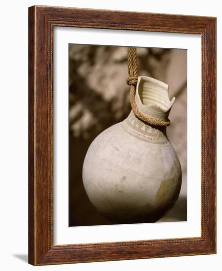 Ceramic Pot in Nizwa Fort, Oman-John Warburton-lee-Framed Photographic Print
